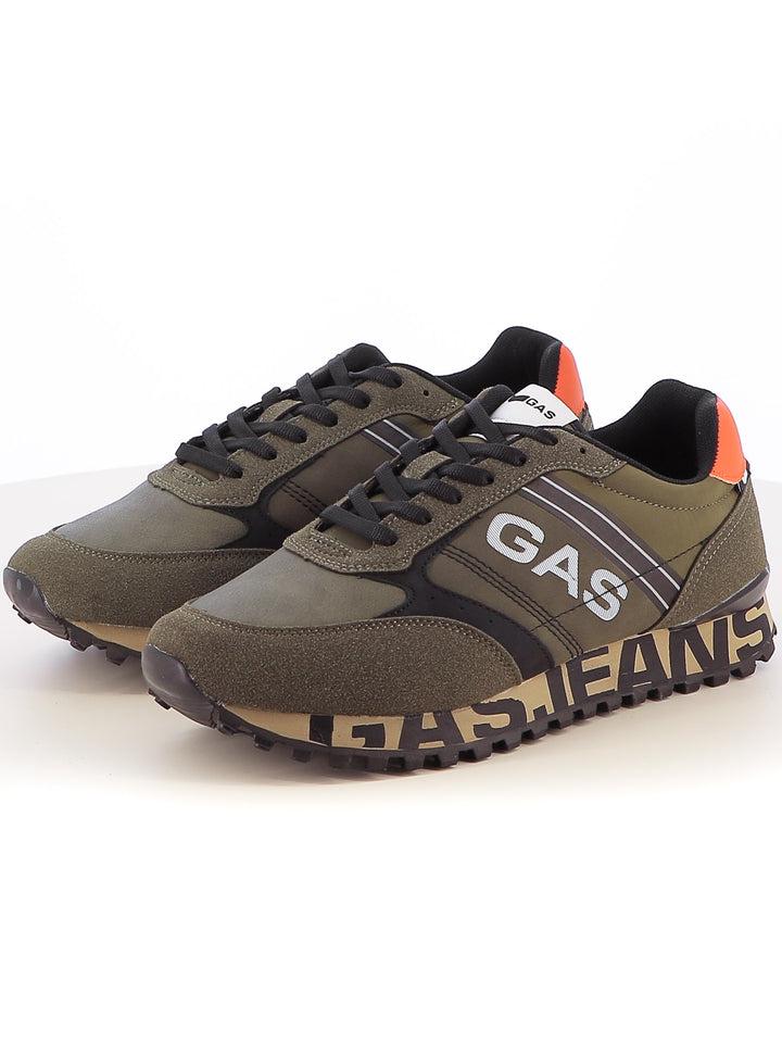 Sneakers stringate uomo GAS GAM423902 verde scuro | Costa Superstore