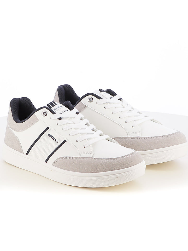 Sneakers stringate uomo GAS GAM424145 bianco blu | Costa Superstore