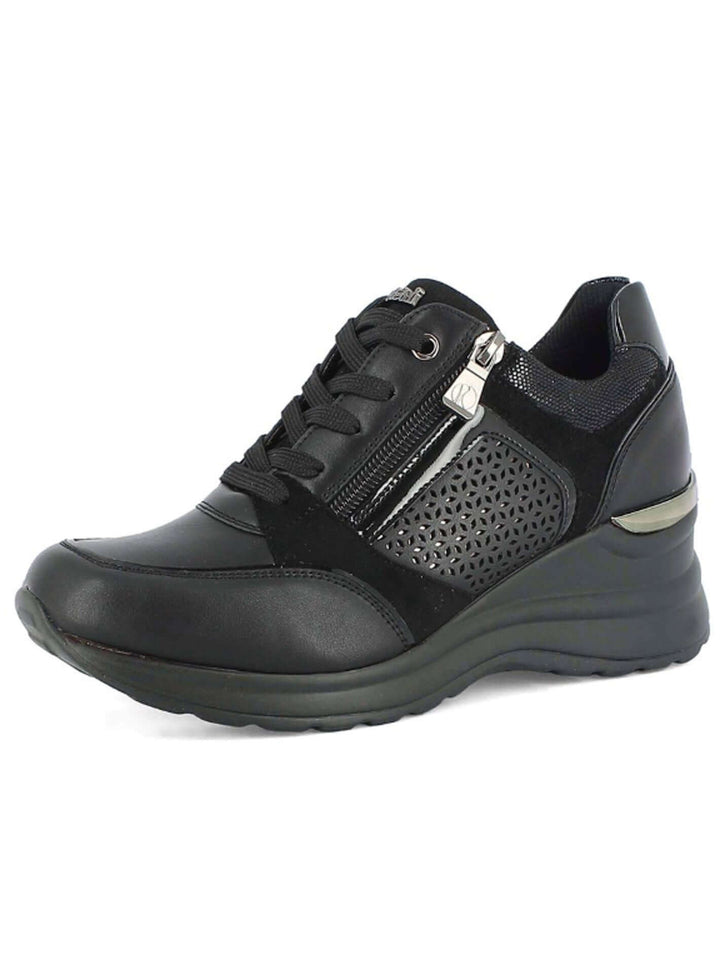 Sneakers stringate donna INBLU IN399 nero | Costa Superstore