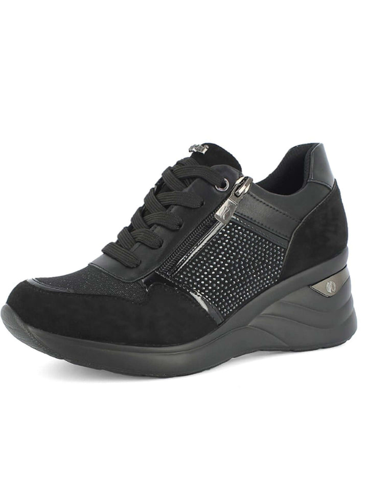 Sneakers stringate donna INBLU IN402 nero | Costa Superstore