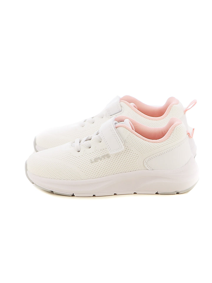 Sneakers stringate bambina LEVIS HUDSON VHUD0001TBA bianco rosa | Costa Superstore