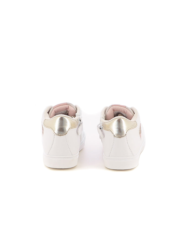 Sneakers a collo alto bambina MELANIA M2504 bianco oro | Costa Superstore