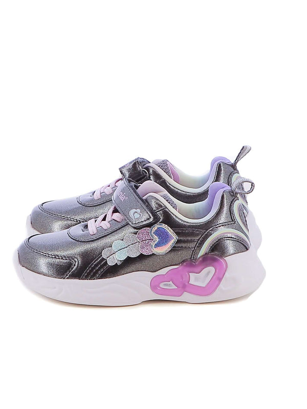 Sneakers con luci bambina MELANIA M2541 argento | Costa Superstore