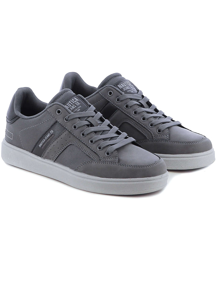 Sneakers stringate uomo NAUTICA JEANS NJM424G35 grigio scuro | Costa Superstore