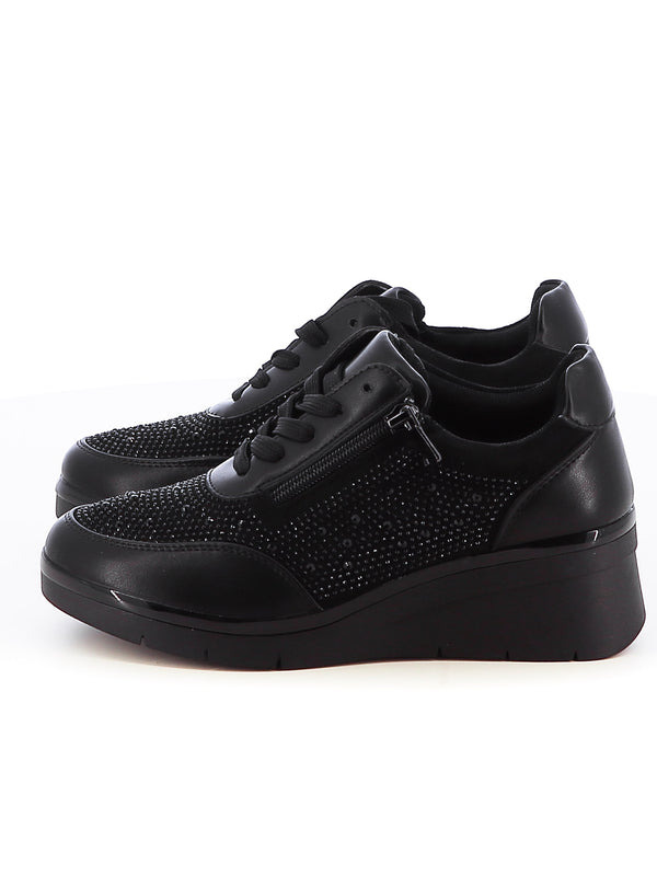 Sneakers stringate donna RANYA 2Y322-16Y nero | Costa Superstore