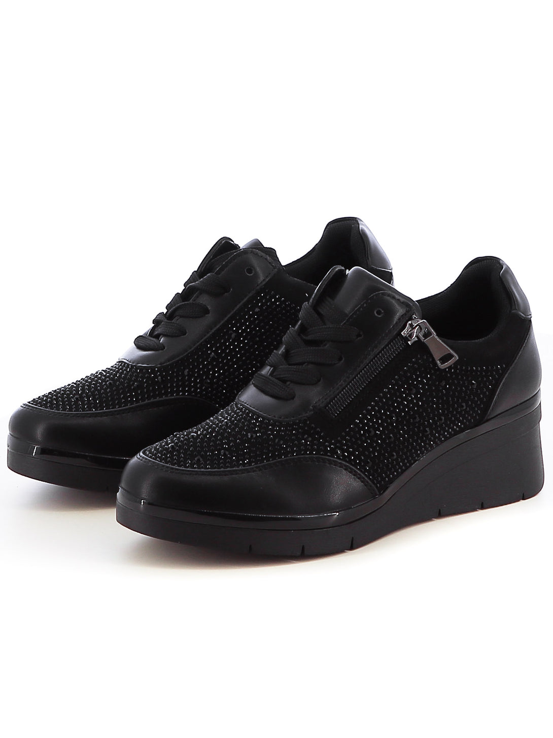 Sneakers stringate donna RANYA 2Y322-16Y nero | Costa Superstore