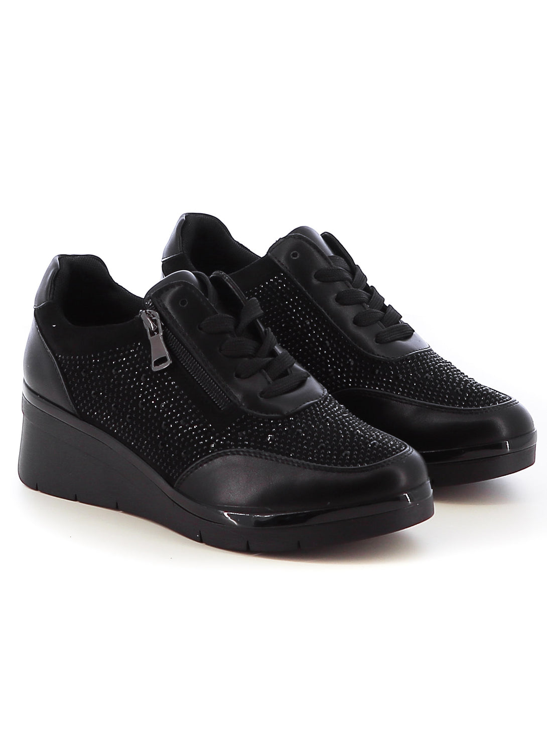 Sneakers stringate donna RANYA 2Y322-16Y nero | Costa Superstore