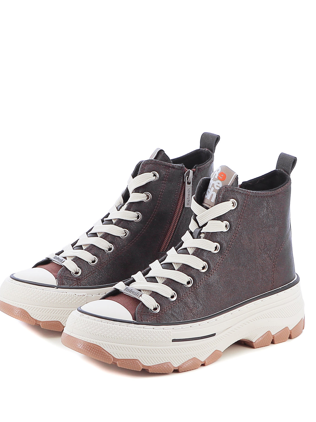 Sneakers a collo alto donna REFRESH 172318 marrone | Costa Superstore