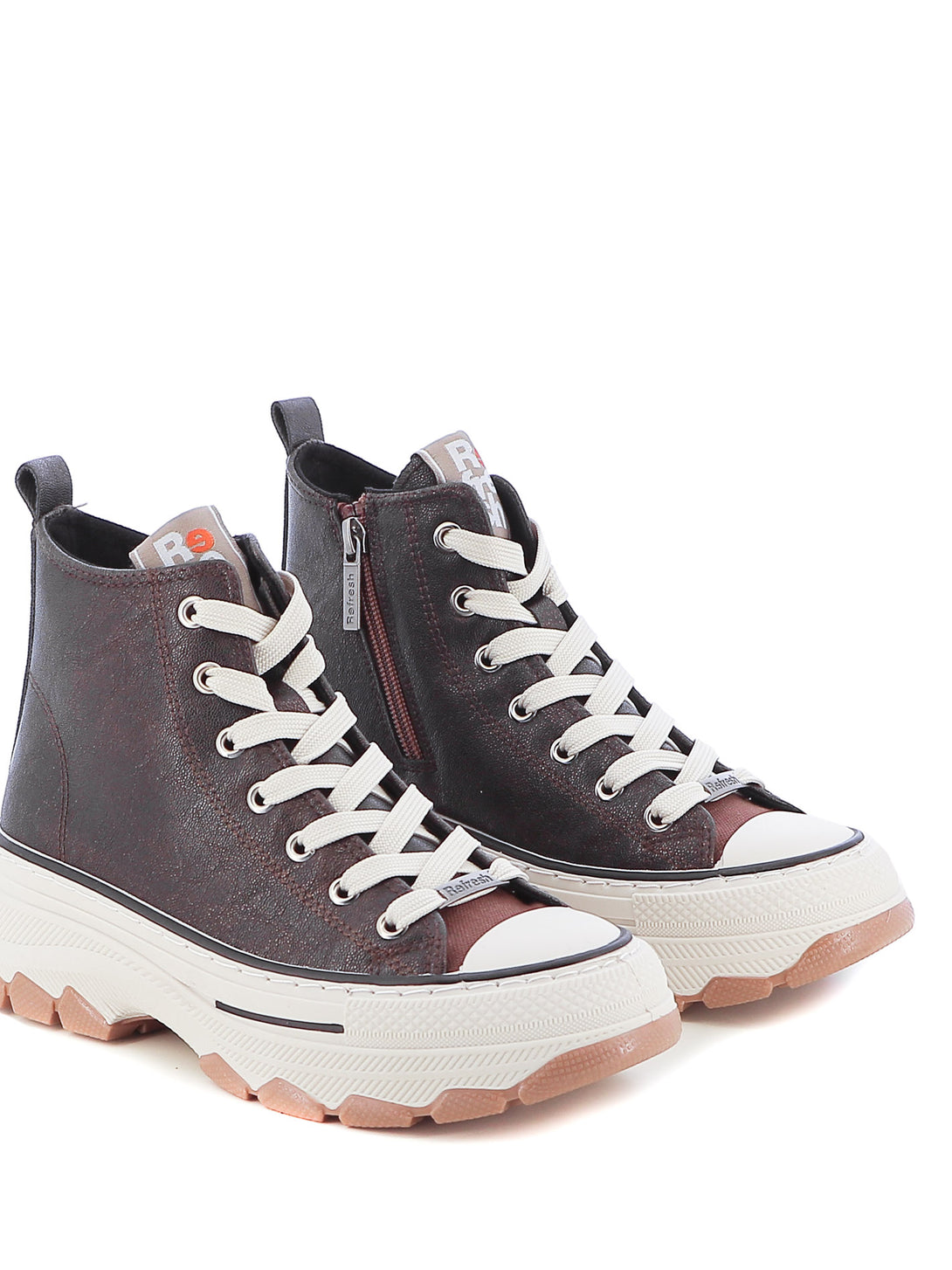 Sneakers a collo alto donna REFRESH 172318 marrone | Costa Superstore