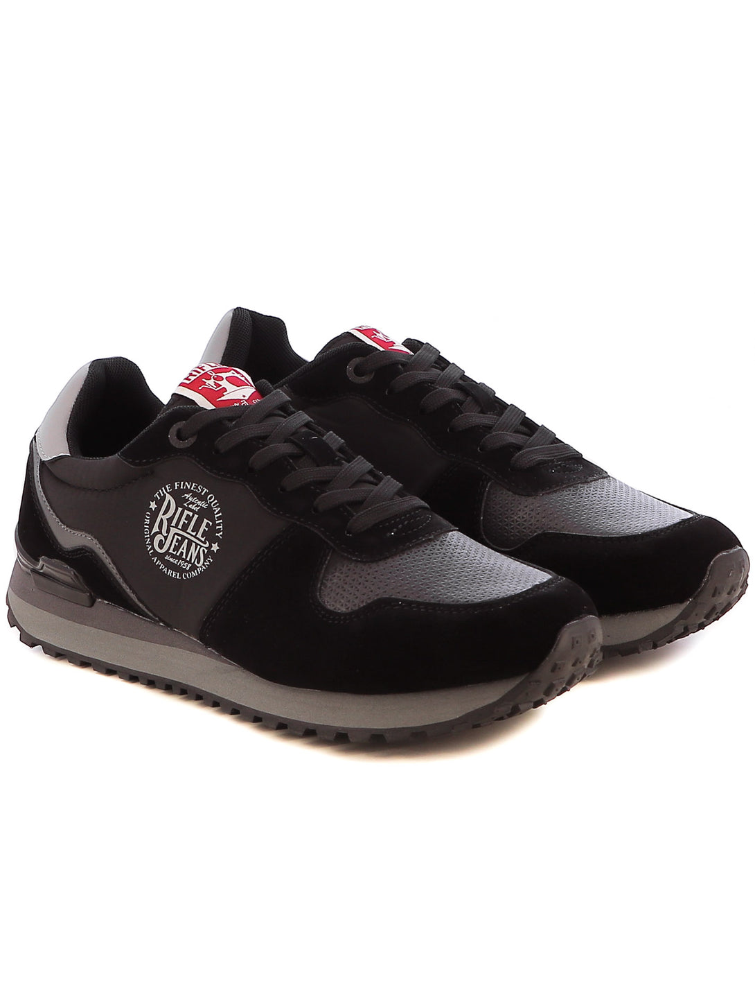 Sneakers stringate uomo RIFLE RFM423H00 nero | Costa Superstore