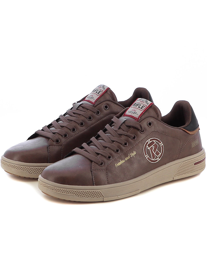 Sneakers stringate uomo RIFLE RFM424H45 marrone | Costa Superstore