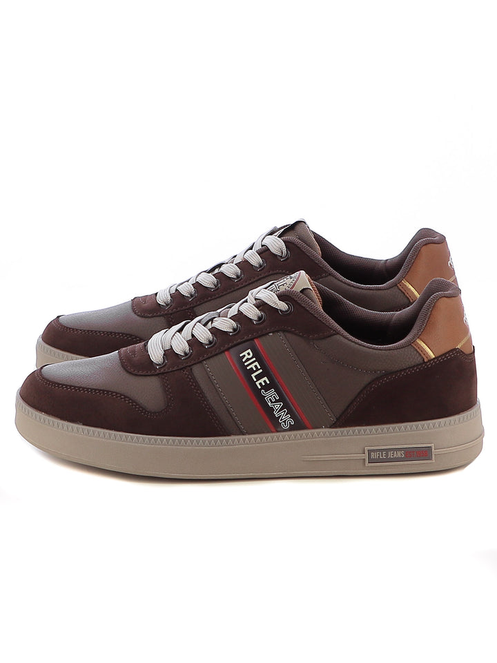 Sneakers stringate uomo RIFLE RFM424H65 marrone | Costa Superstore