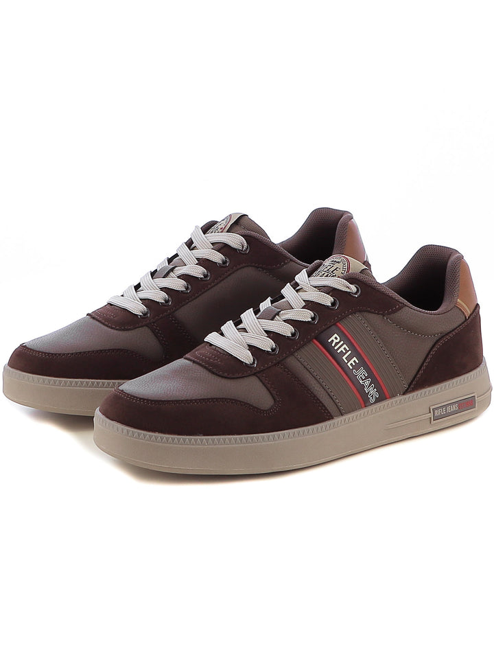 Sneakers stringate uomo RIFLE RFM424H65 marrone | Costa Superstore