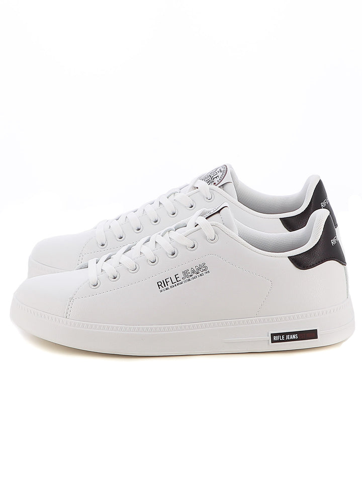 Sneakers stringate uomo RIFLE RFM424H90 bianco nero | Costa Superstore