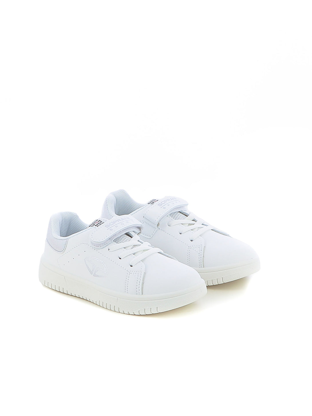 Sneakers con strappi bambina SOPRANI SPORT SPG424R60A bianco argento | Costa Superstore