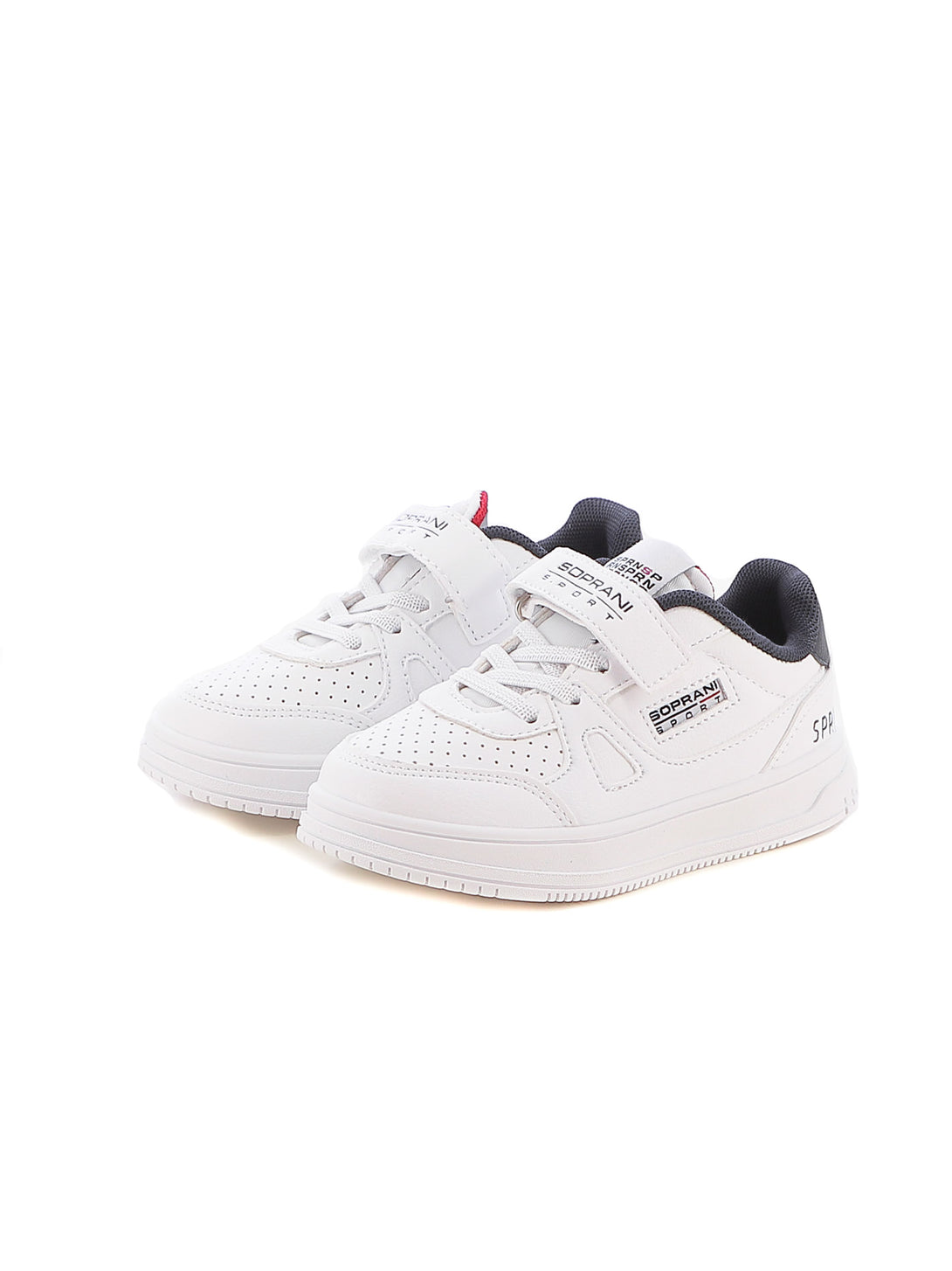 Sneakers con strappi bambino SOPRANI SPORT SPK424R03A bianco blu | Costa Superstore