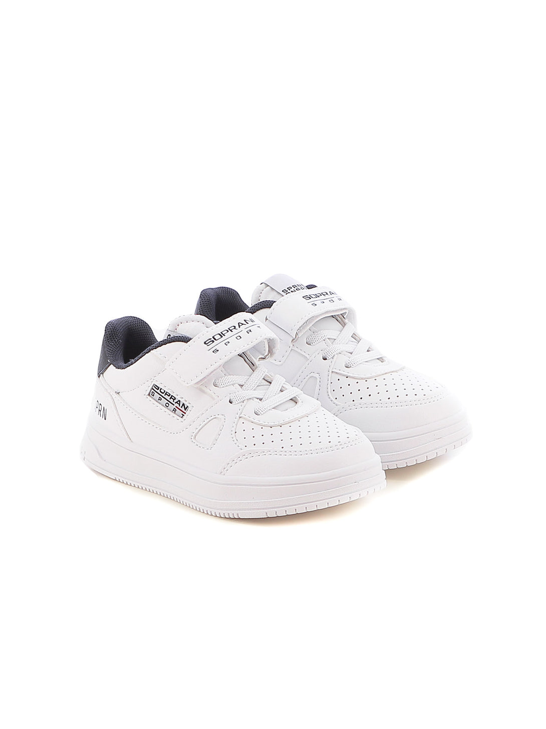 Sneakers con strappi bambino SOPRANI SPORT SPK424R03A bianco blu | Costa Superstore