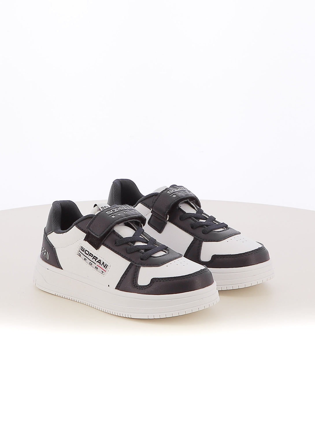 Sneakers con strappi bambino SOPRANI SPORT SPK424R04B bianco blu | Costa Superstore