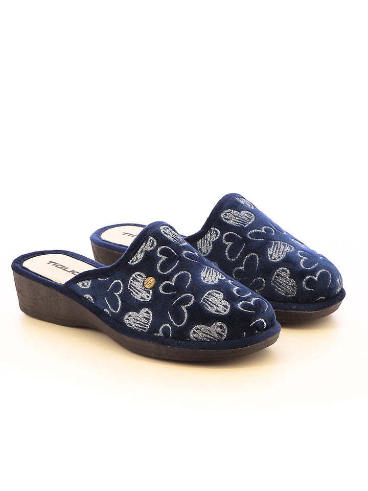 Pantofole donna TIGLIO 1636 blu | Costa Superstore