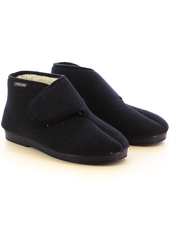 Pantofole chiuse uomo TIGLIO 1809 blu | Costa Superstore