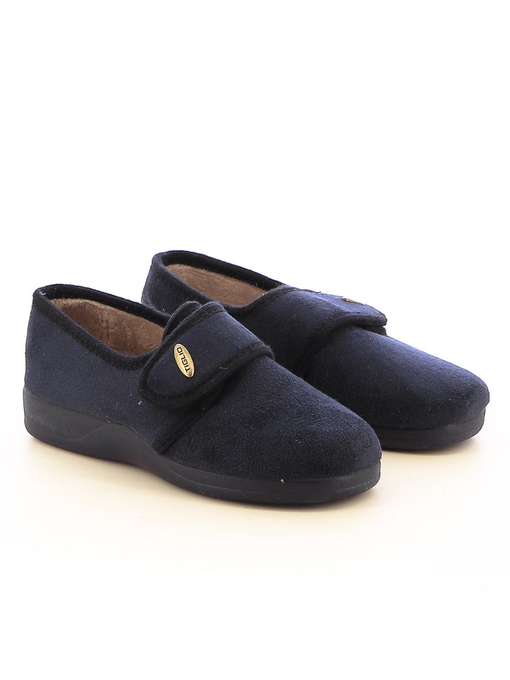 Pantofole chiuse con strappo donna TIGLIO 588 blu | Costa Superstore