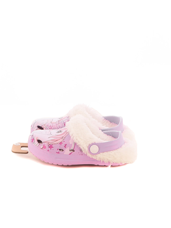 Sabot con pelliccia bambina UNICORNO S8010094S lilla viola | Costa Superstore