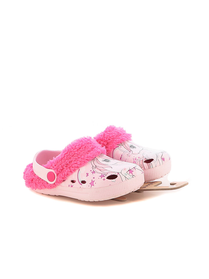 Sabot con pelliccia bambina UNICORNO S8010094S bianco | Costa Superstore