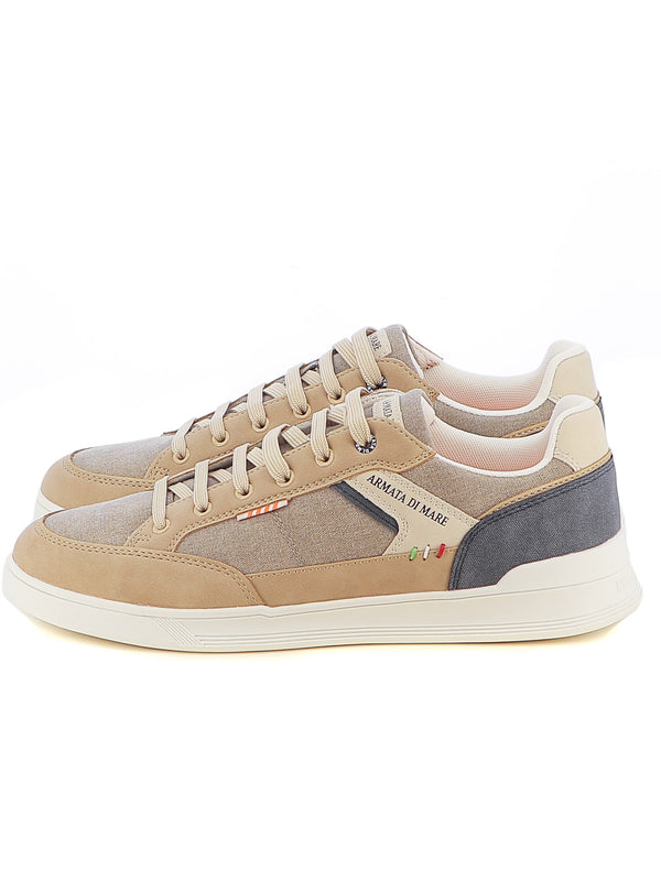 Sneakers stringate uomo ARMATA DI MARE AMUS25D733 beige chiaro | Costa Superstore