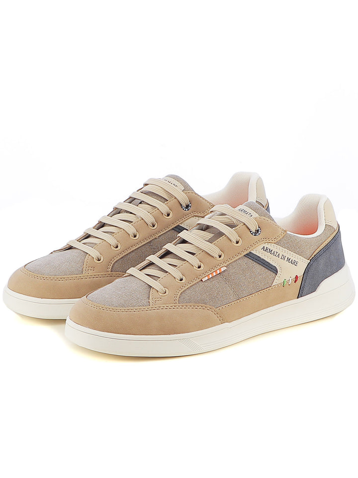 Sneakers stringate uomo ARMATA DI MARE AMUS25D733 beige chiaro | Costa Superstore