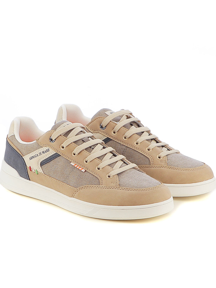 Sneakers stringate uomo ARMATA DI MARE AMUS25D733 beige chiaro | Costa Superstore