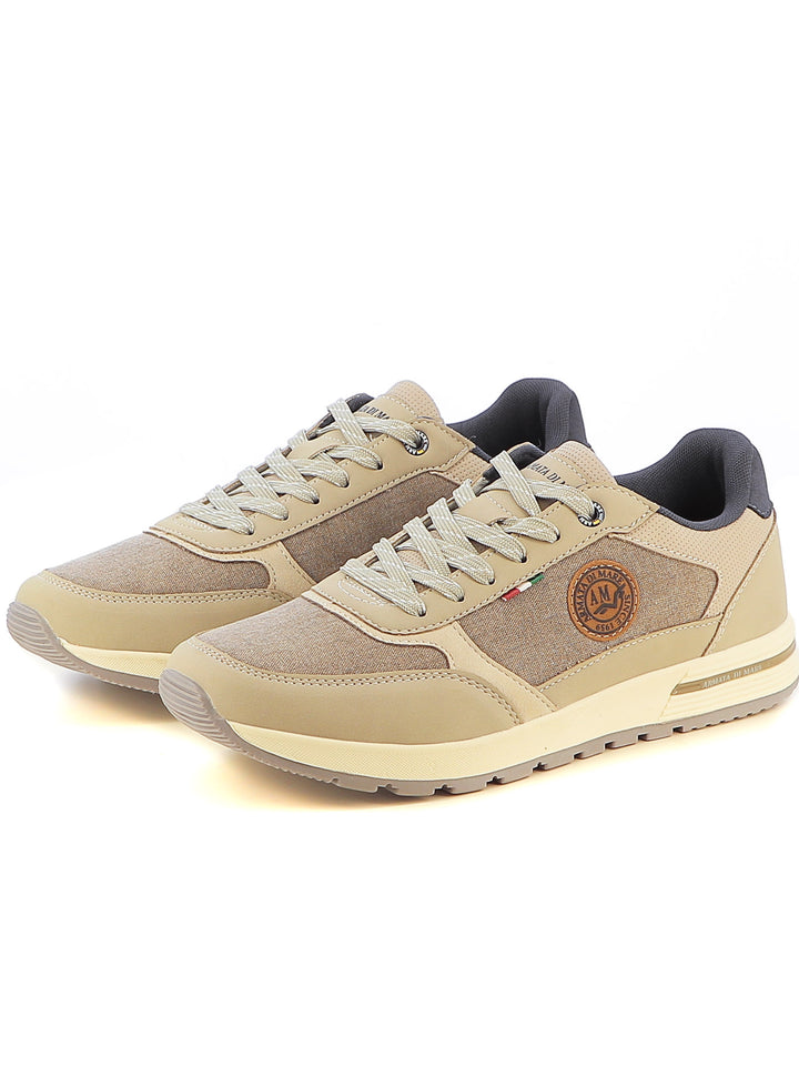 Sneakers stringate uomo ARMATA DI MARE AMUS25I701 beige chiaro | Costa Superstore