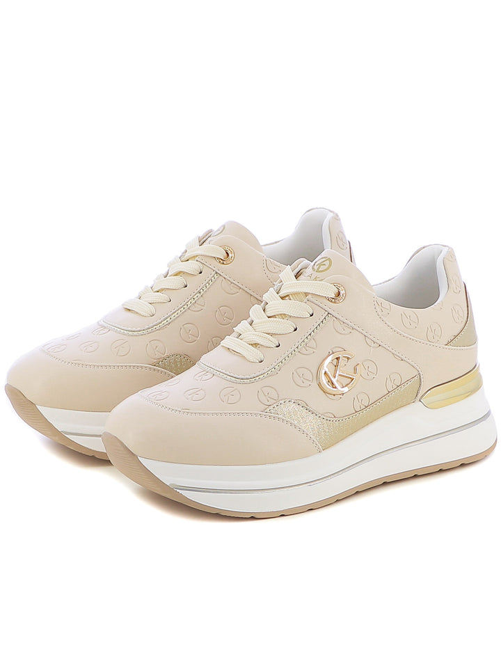 Sneakers stringate donna CARLA KOTE 2550K beige chiaro | Costa Superstore