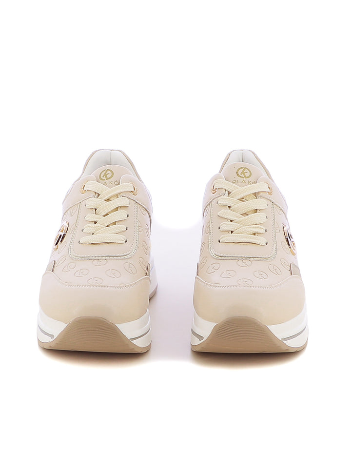 Sneakers stringate donna CARLA KOTE 2550K beige chiaro | Costa Superstore