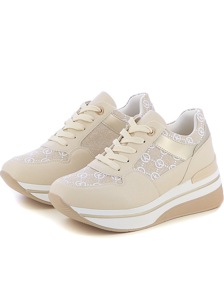 Sneakers stringate donna CARLA KOTE X32-16K beige chiaro | Costa Superstore