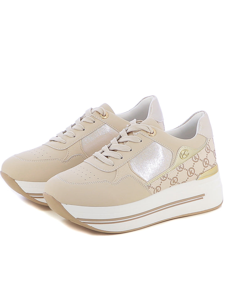 Sneakers stringate donna CARLA KOTE X32-20K beige chiaro | Costa Superstore