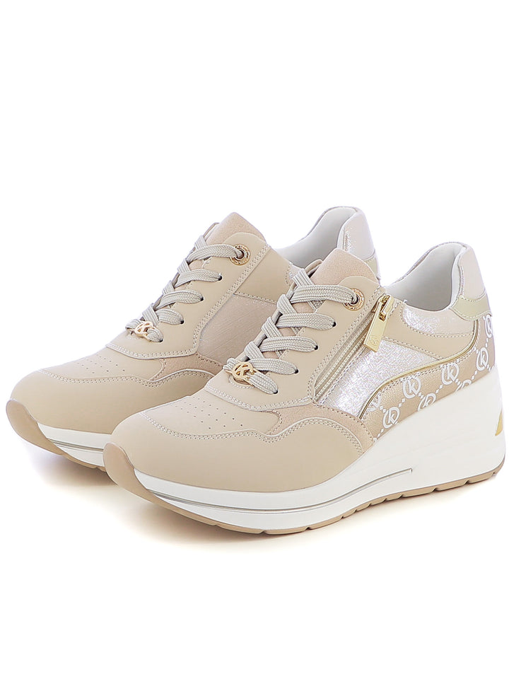 Sneakers stringate donna CARLA KOTE X32-26K beige chiaro | Costa Superstore