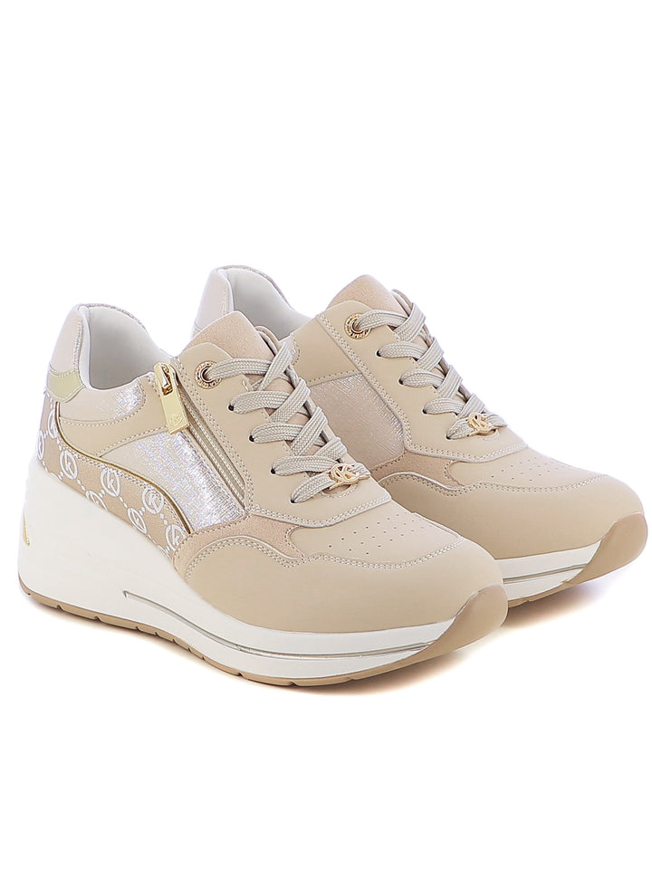 Sneakers stringate donna CARLA KOTE X32-26K beige chiaro | Costa Superstore