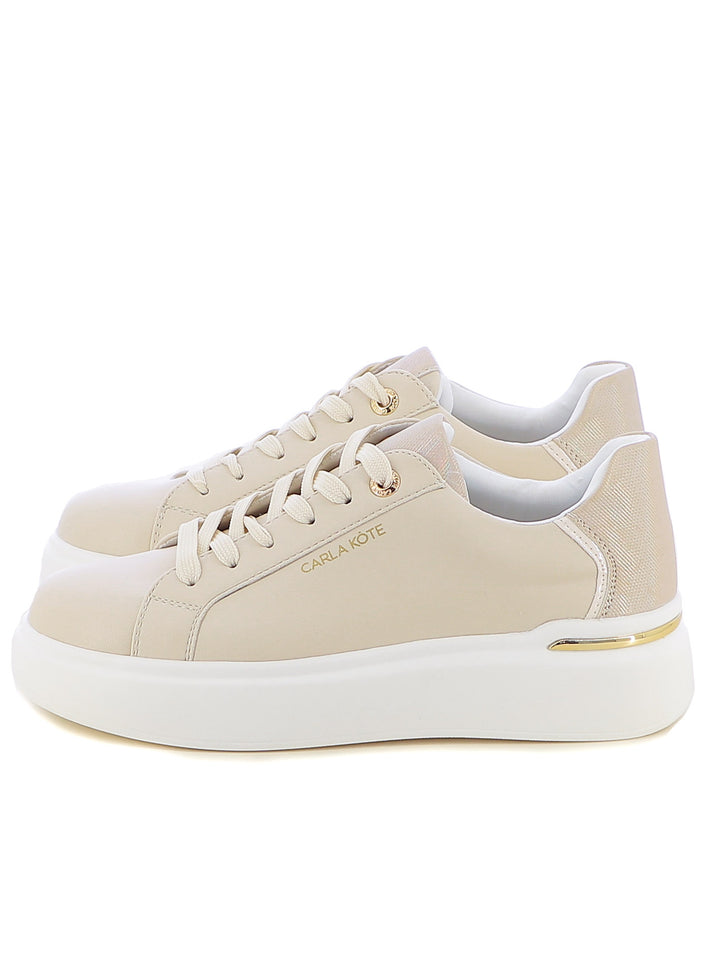 Sneakers stringate donna CARLA KOTE X32-60K beige chiaro | Costa Superstore