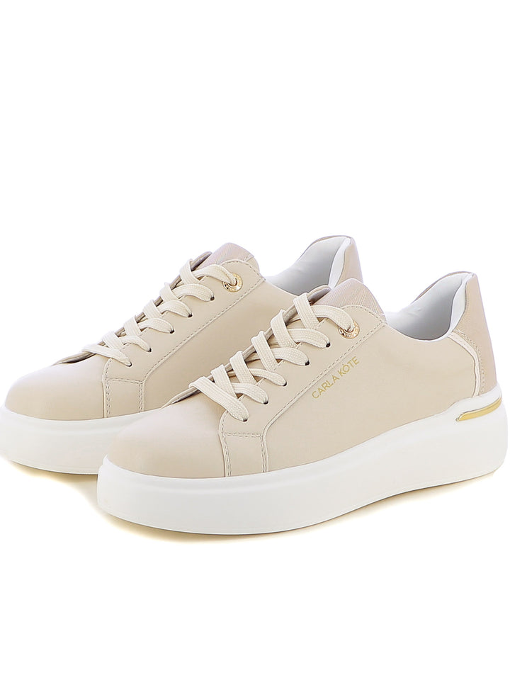 Sneakers stringate donna CARLA KOTE X32-60K beige chiaro | Costa Superstore