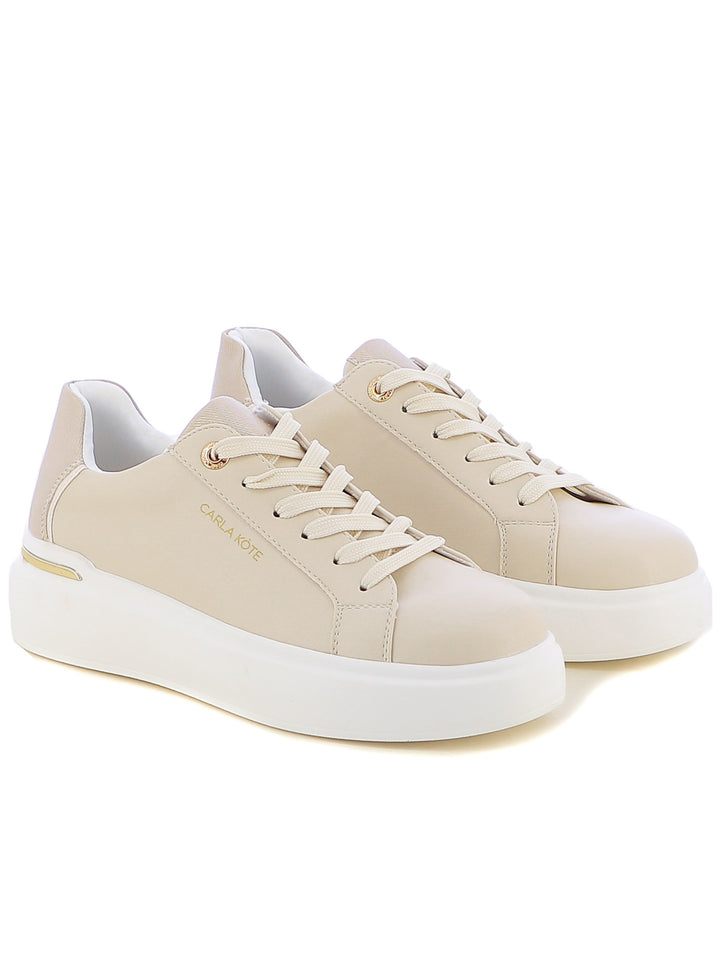 Sneakers stringate donna CARLA KOTE X32-60K beige chiaro | Costa Superstore