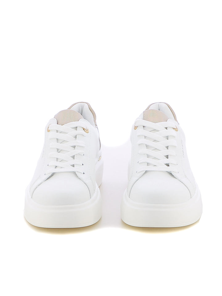 Sneakers stringate donna CARLA KOTE X32-60K bianco oro | Costa Superstore