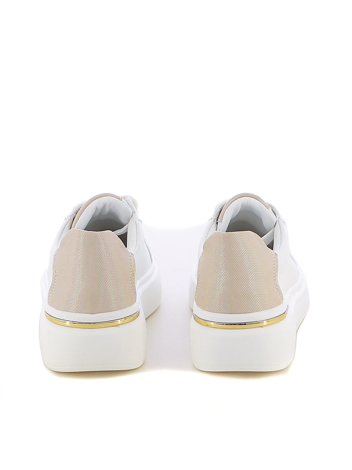 Sneakers stringate donna CARLA KOTE X32-60K bianco oro | Costa Superstore