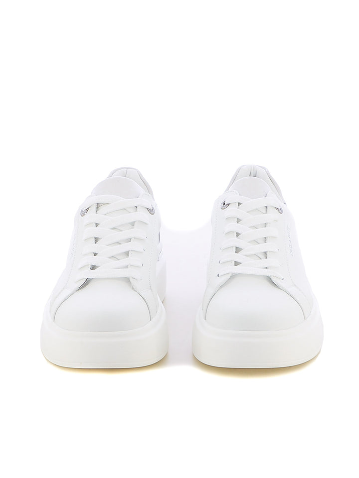 Sneakers stringate donna CARLA KOTE X32-60K bianco argento | Costa Superstore