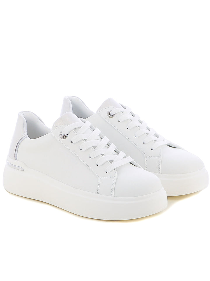 Sneakers stringate donna CARLA KOTE X32-60K bianco argento | Costa Superstore