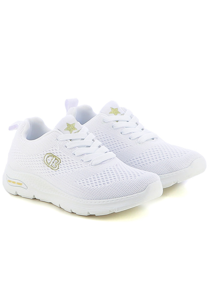 Sneakers stringate donna COTTON BELT CBW516A25 bianco | Costa Superstore