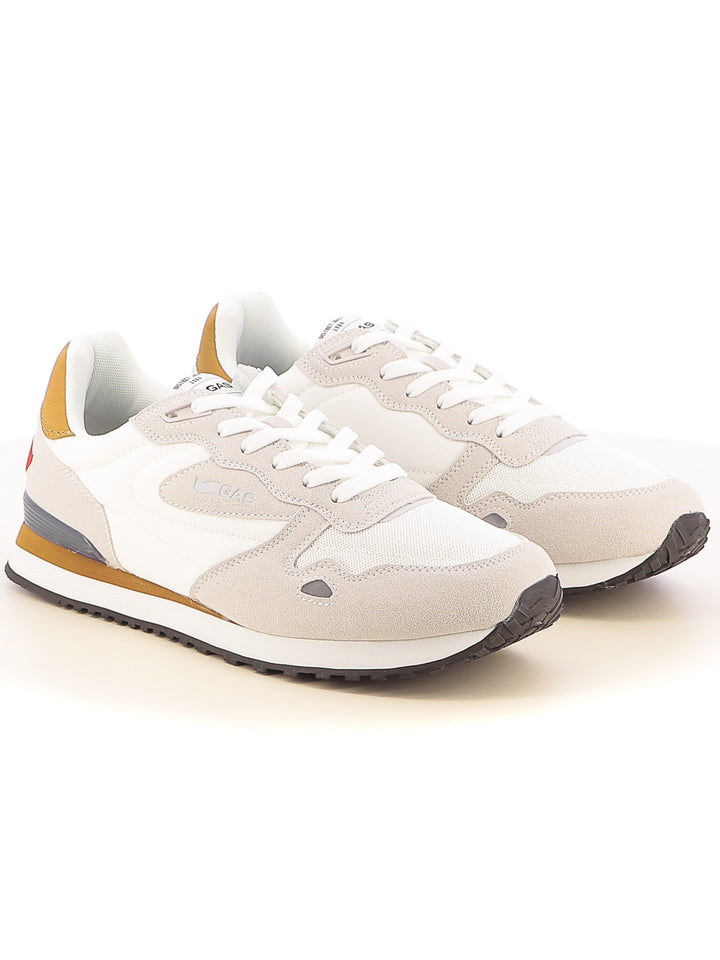 Sneakers stringate uomo GAS GAM513815 bianco | Costa Superstore