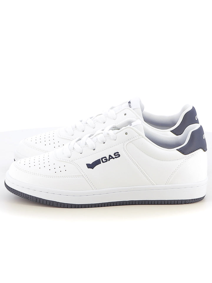 Sneakers stringate uomo GAS GAM514600 bianco blu | Costa Superstore