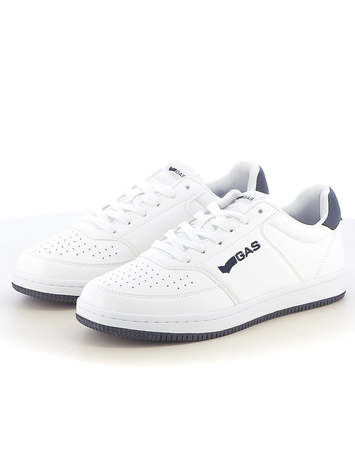 Sneakers stringate uomo GAS GAM514600 bianco blu | Costa Superstore