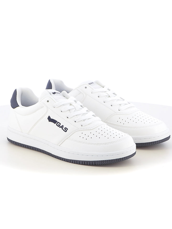 Sneakers stringate uomo GAS GAM514600 bianco blu | Costa Superstore