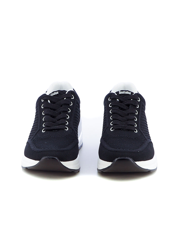 Sneakers stringate donna INBLU IN419 nero | Costa Superstore